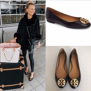 tory burch benton ballet flats